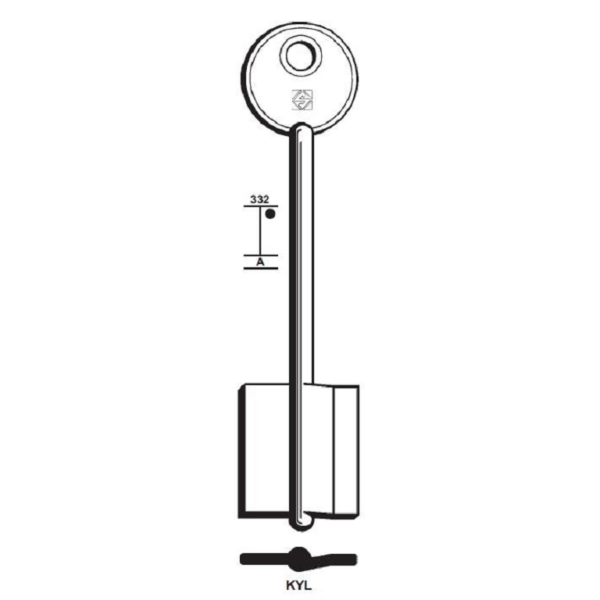 Chiave Grezza Doppia Mappa Lunga Kassel Kyl | Silca